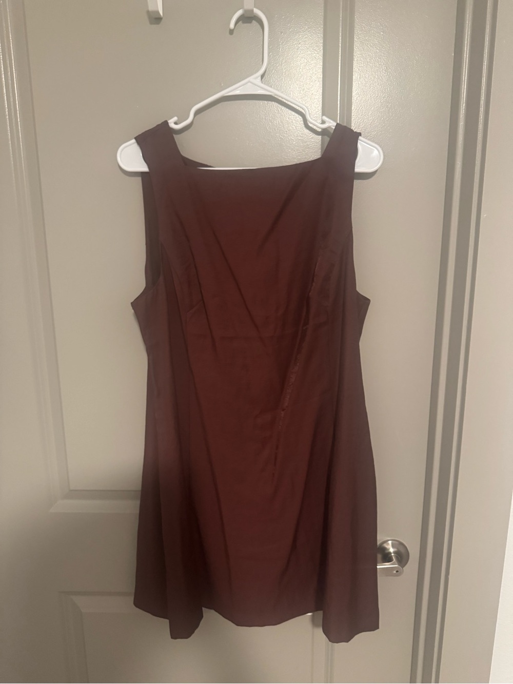 H&M Sleeveless Brown Shift Dress